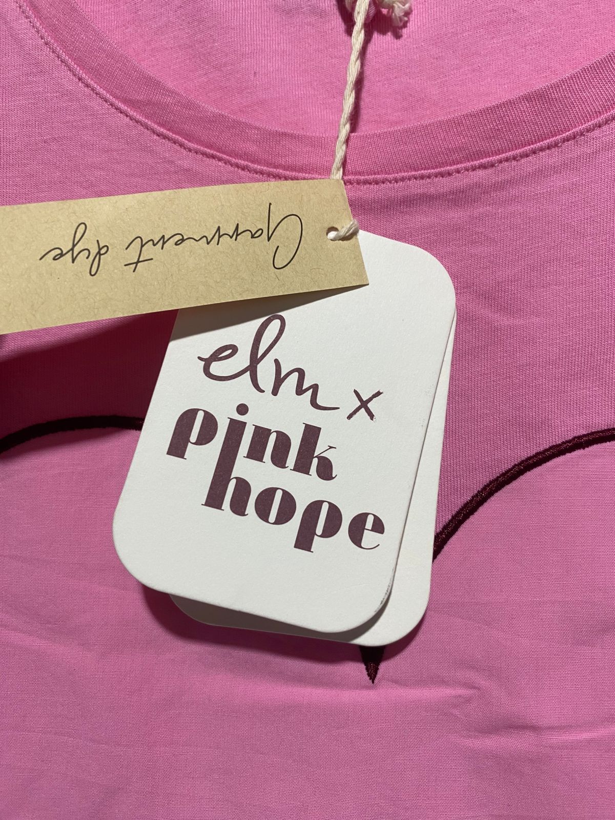 ELM PINK HOPE |M/L| BUST 20| C1| Love Moschino fitted short-sleeved t-shirt