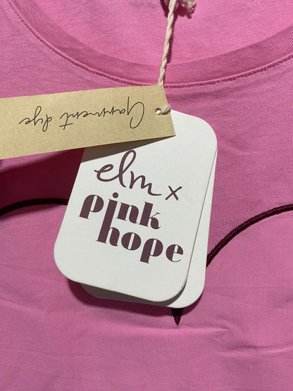 ELM PINK HOPE |M/L| BUST 20| C1| Love Moschino fitted short-sleeved t-shirt