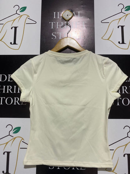 WHITE FOX |M| BUST 15| OFF-WHITE "WHITE FOX" GRAPHIC TEE