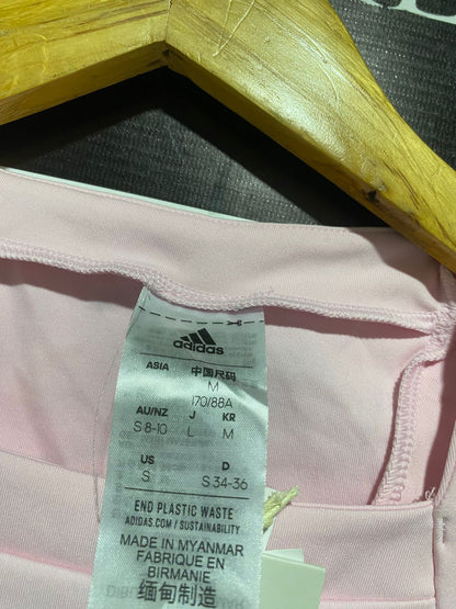 ADIDAS |M| BUST 15| PALE PINK ADIDAS HALTER CROP TOP