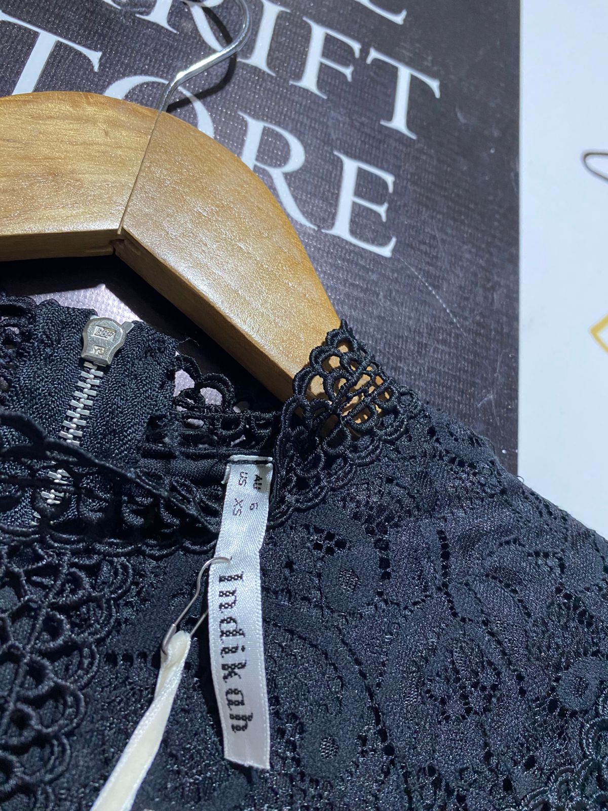 INDIKAH |XS| BUST 15| VICTORIAN-INSPIRED HIGH NECK WITH BACK ZIPPER CLOSURE