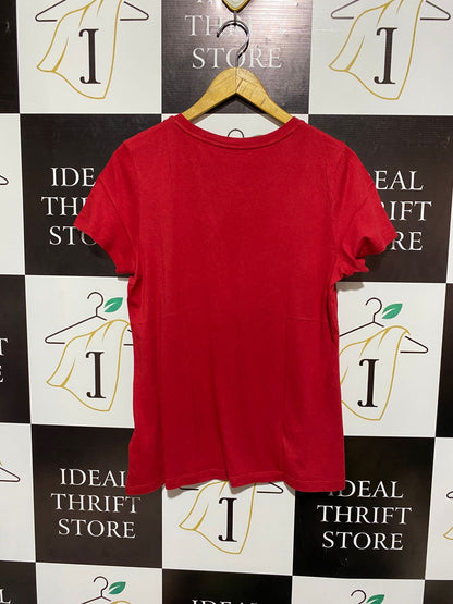 TOMMY HILFIGER |M| BUST 19| CLASSIC RED TOMMY HILFIGER LOGO GRAPHIC T-SHIRT
