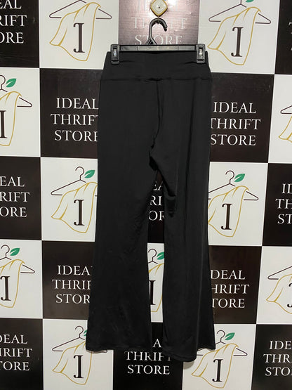 BLACK HIGH-WAISTED FLARED LEGGINGS |M| WAIST 26|