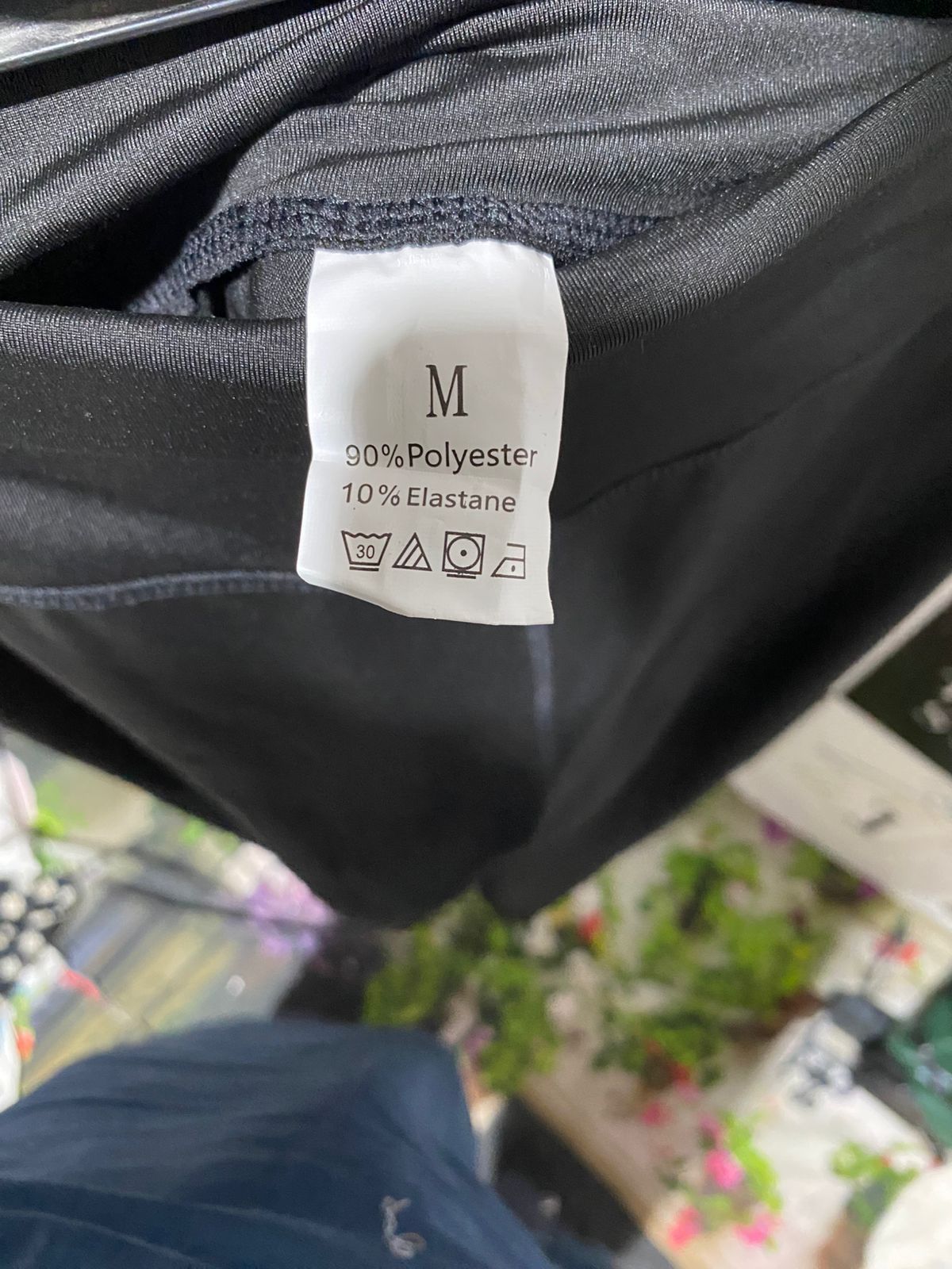 BLACK HIGH-WAISTED FLARED LEGGINGS |M| WAIST 26|