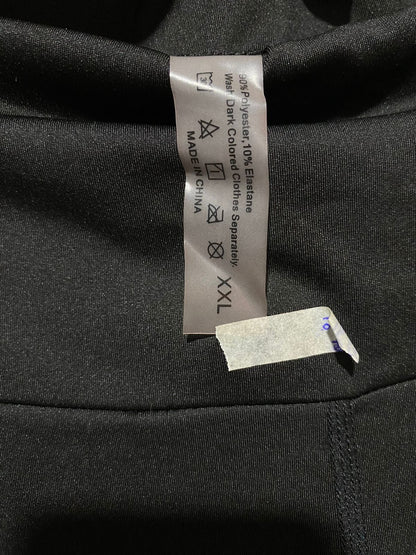 SLEEK BLACK FLARED TROUSERS |XL| WAIST 34|