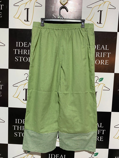 GRACE HILL |C1| SAGE GREEN BREEZY LOUNGE PANTS |XL| WAIST 34|