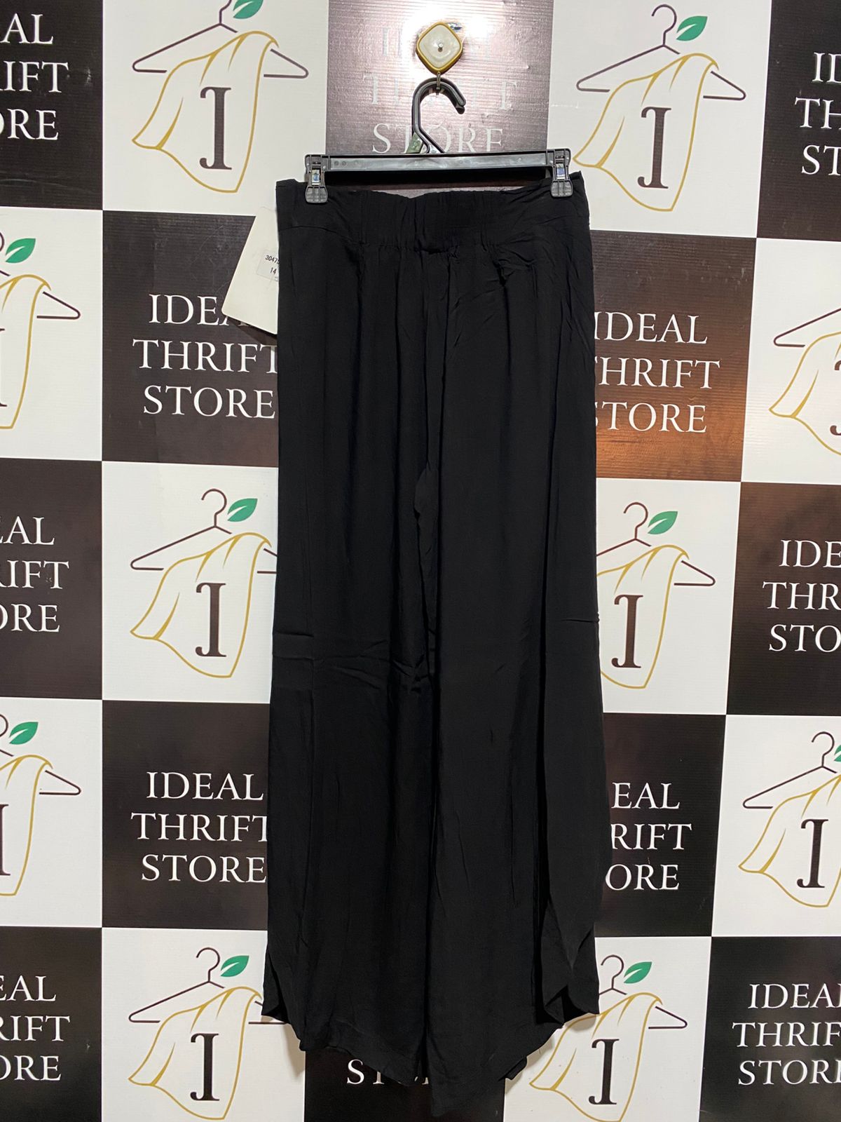 INDIKAH |M| WAIST 28| ELEGANT JET BLACK WRAP PANTS