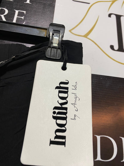 INDIKAH |M| WAIST 28| ELEGANT JET BLACK WRAP PANTS