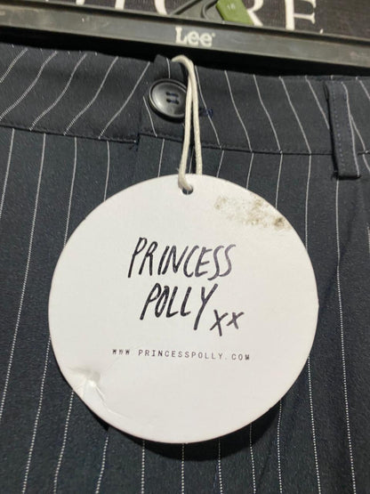 PRINCESS POLLY |L| WAIST 30| CLASSIC PINSTRIPE SLIM-FIT TROUSERS