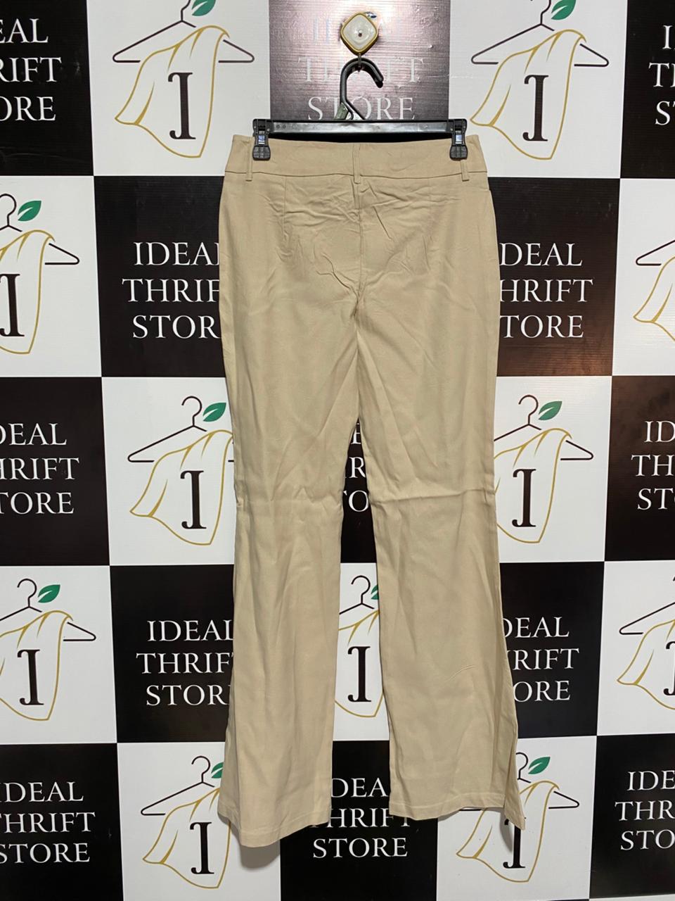 PRINCESS POLLY |M| WAIST 28| PRINCESS POLLY BEIGE FLARE TROUSERS