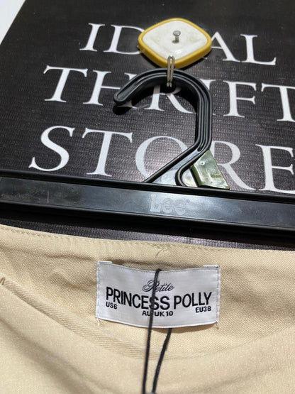 PRINCESS POLLY |M| WAIST 28| PRINCESS POLLY BEIGE FLARE TROUSERS