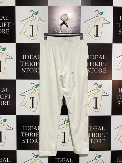 LYRA |M| WAIST 28| C7| WHITE ELASTIC WAIST SLIM LEGGINGS TROUSERS