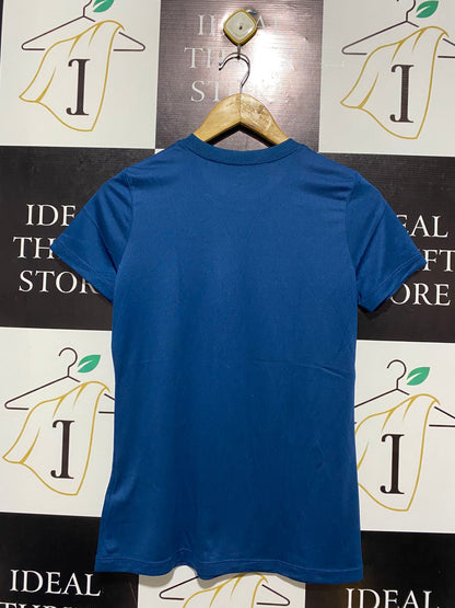 NIKE |S| BUST 17| SHORT-SLEEVE ATHLETIC T-SHIRT IN NAVY BLUE
