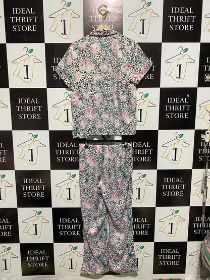 LILY LOVES |M| SATIN PYJAMA SET - LEOPARD AND ROSE