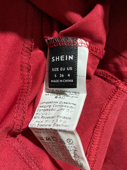 SHEIN |S| STYLISH TWO-PIECE RED LOUNGEWEAR SET