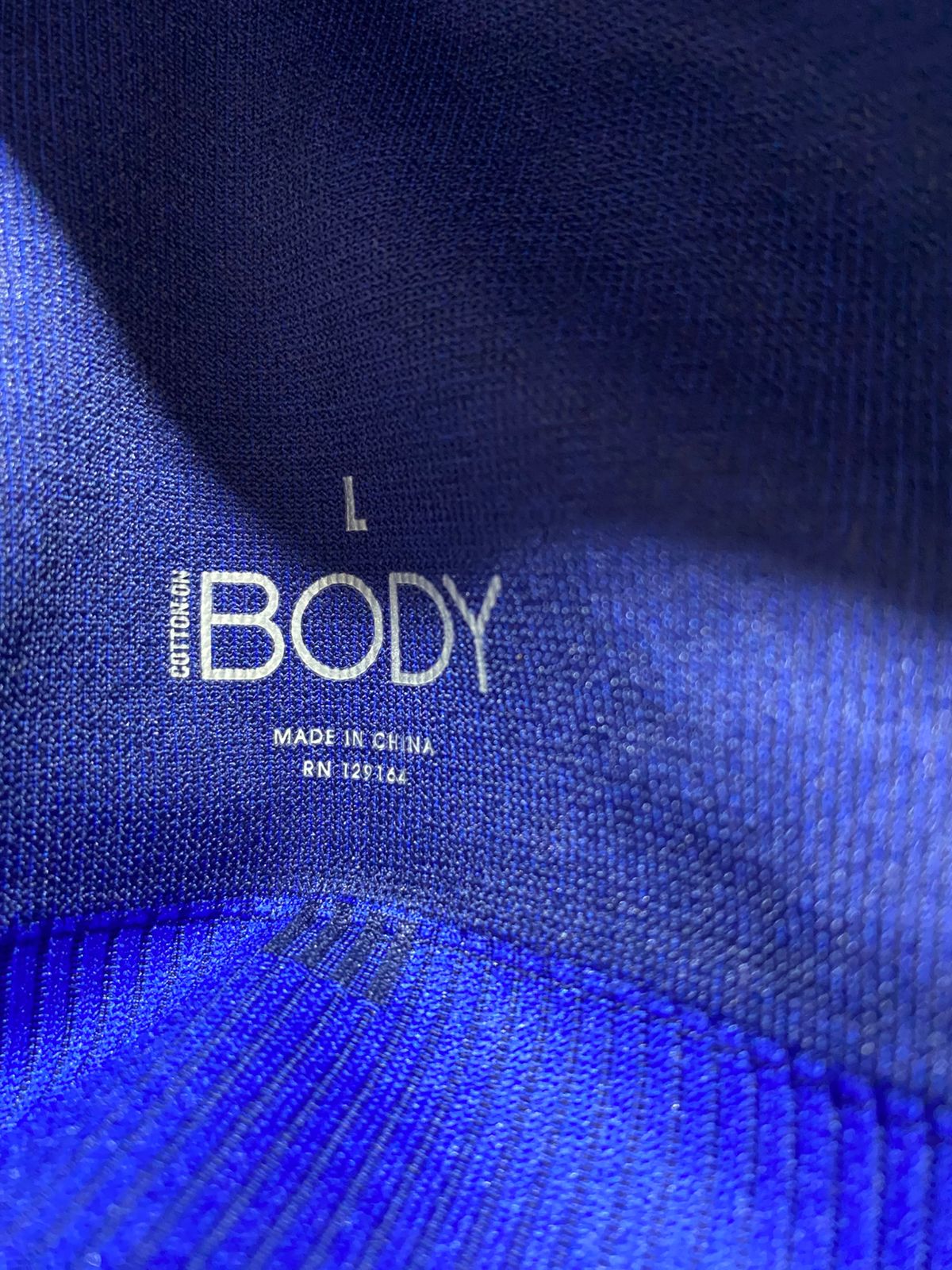 COTTON ON BODY |L| TWO-PIECE COBALT BLUE SPORTSWEAR SET
