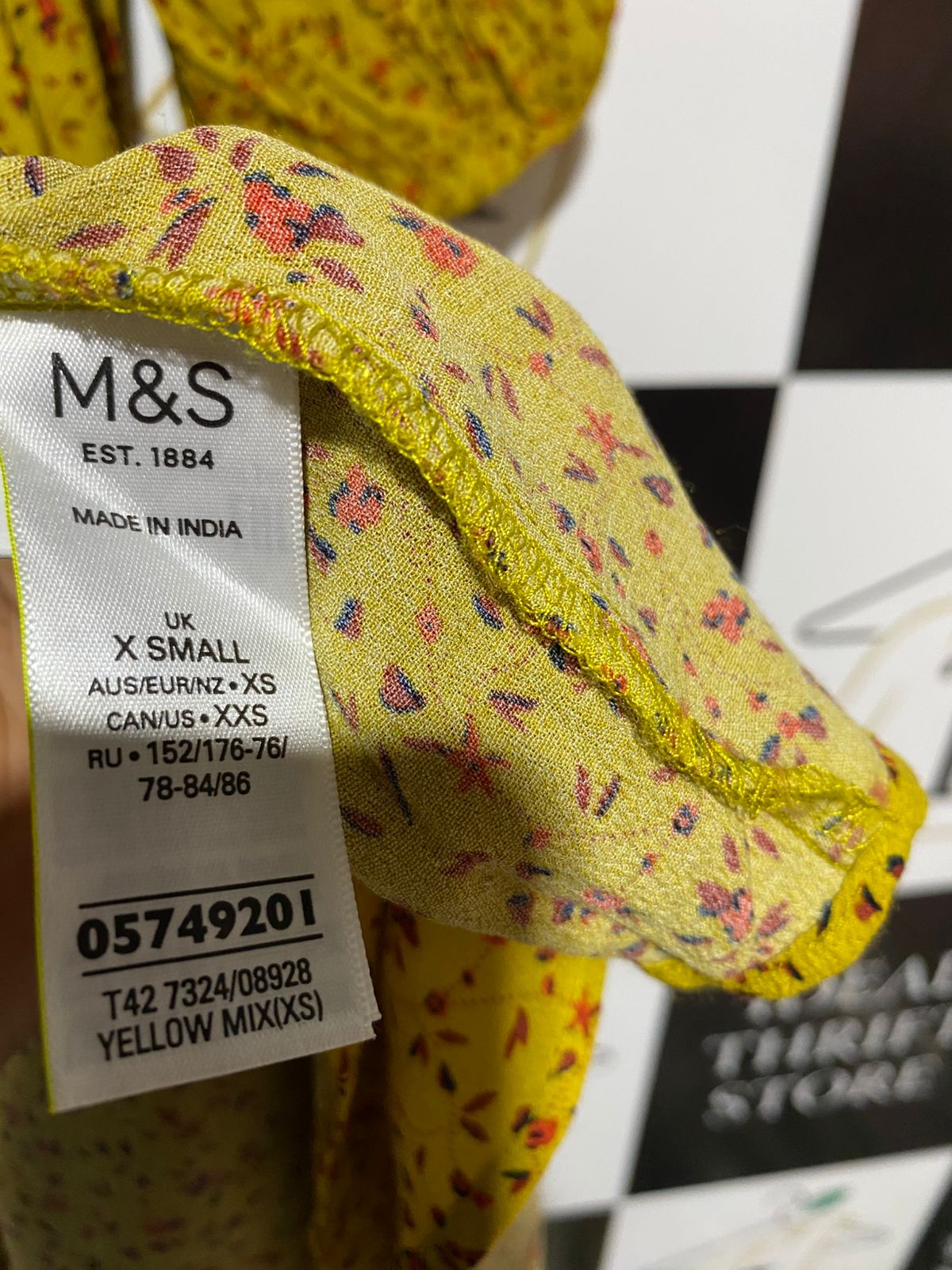 M&S COLLECTION |XS| BUST 18|C4| Marks & Spencer Ditsy Floral Print Relaxed Midi Dress