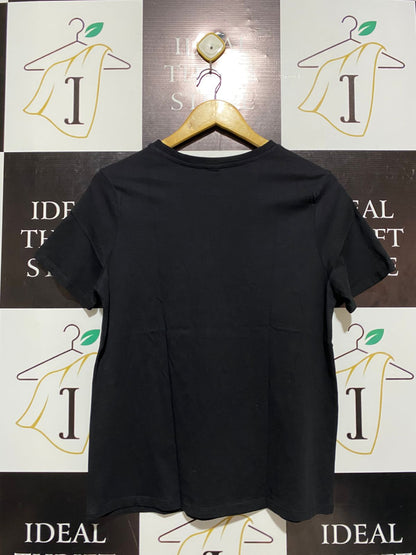 ANKO |L| BUST 19| C1| BLACK LEOPARD HEART T-SHIRT