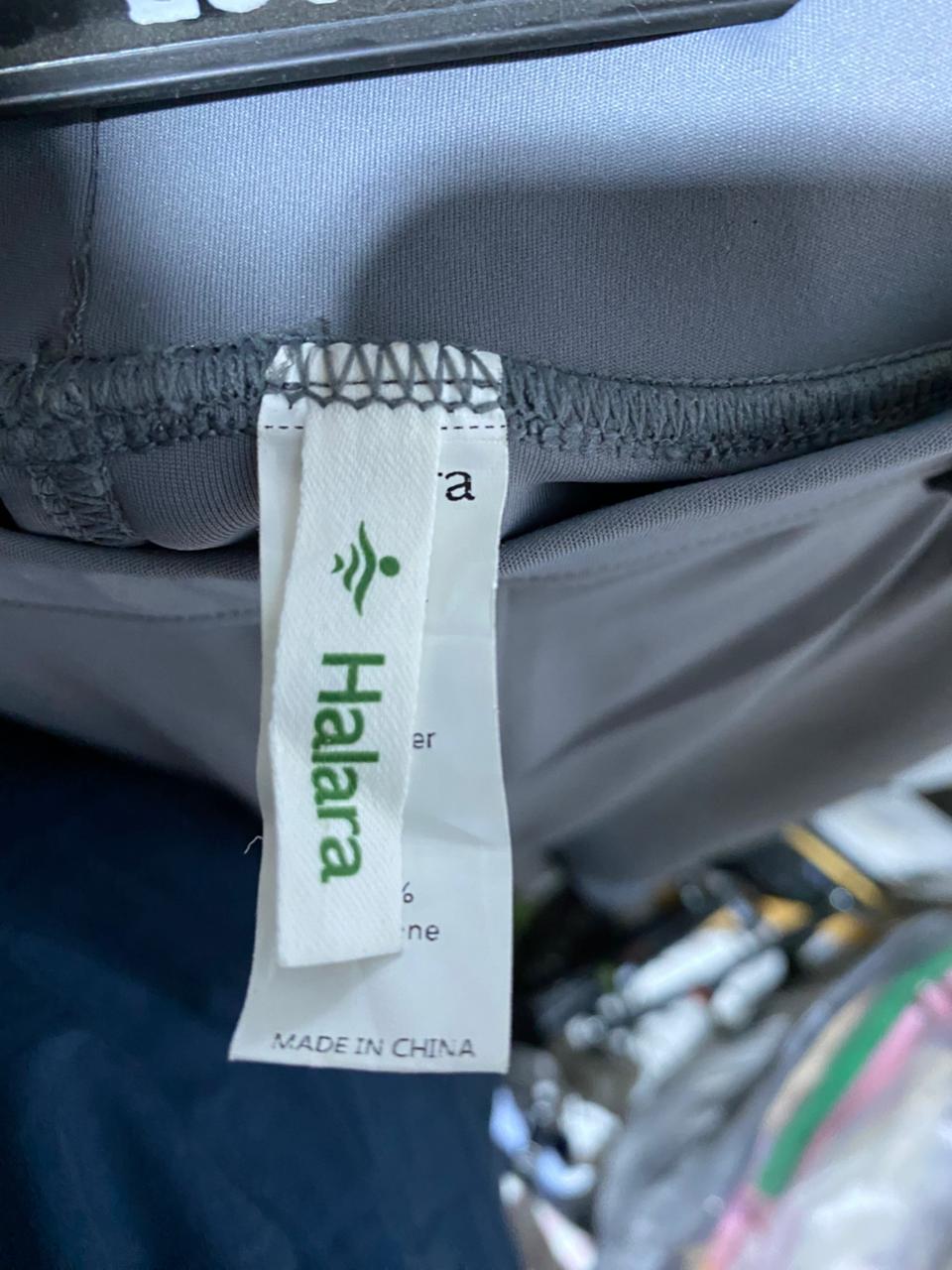 HALARA |M| WAIST 30| BERSHKA GREY WIDE-LEG PLEATED TROUSERS