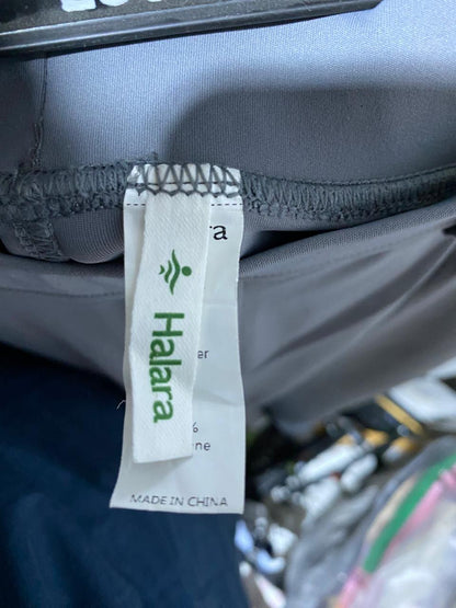 HALARA |M| WAIST 30| BERSHKA GREY WIDE-LEG PLEATED TROUSERS