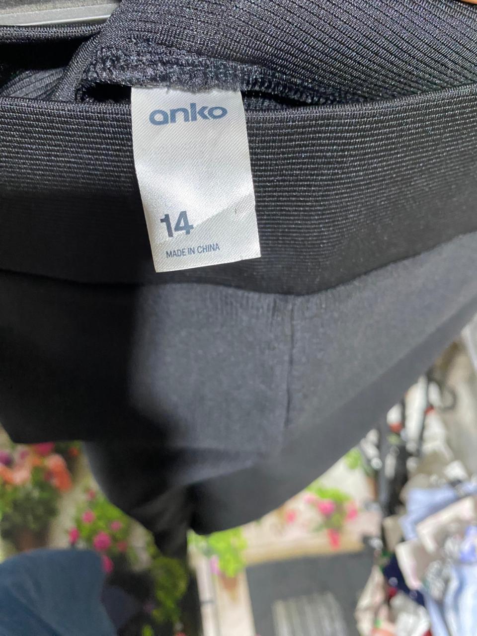 ANKO |L| WAIST 31| B11| HIGH-RISE STITCH DETAIL LEGGINGS
