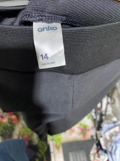 ANKO |L| WAIST 31| B11| HIGH-RISE STITCH DETAIL LEGGINGS