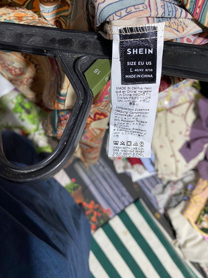 SHEIN |L| WAIST 30| VINTAGE PAISLEY WIDE-LEG TROUSERS
