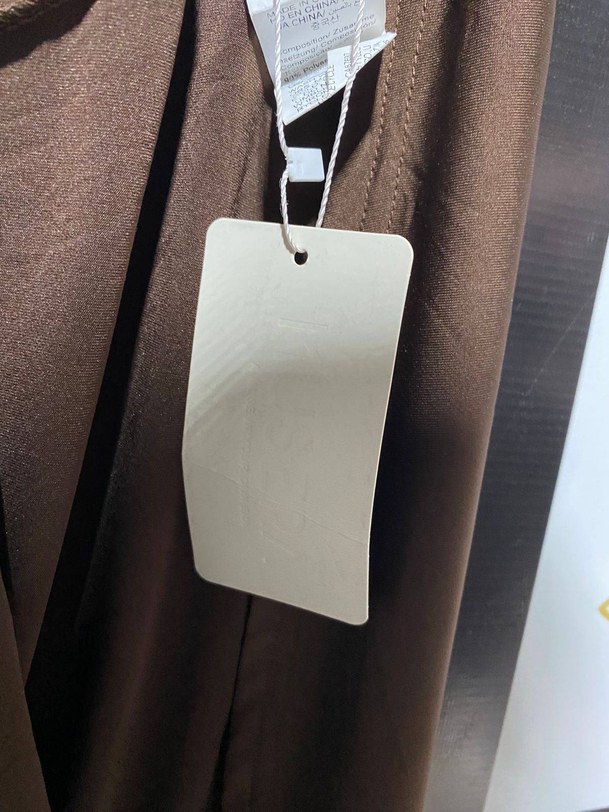 MUSERA |XS| BUST 13| ELEGANT CHOCOLATE BROWN OFF-THE-SHOULDER MAXI DRESS