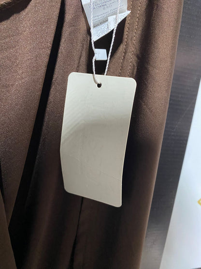 MUSERA |XS| BUST 13| ELEGANT CHOCOLATE BROWN OFF-THE-SHOULDER MAXI DRESS
