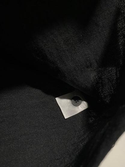 ANKO |S| BUST 19| BLACK CROPPED SHIRT WITH POCKETS