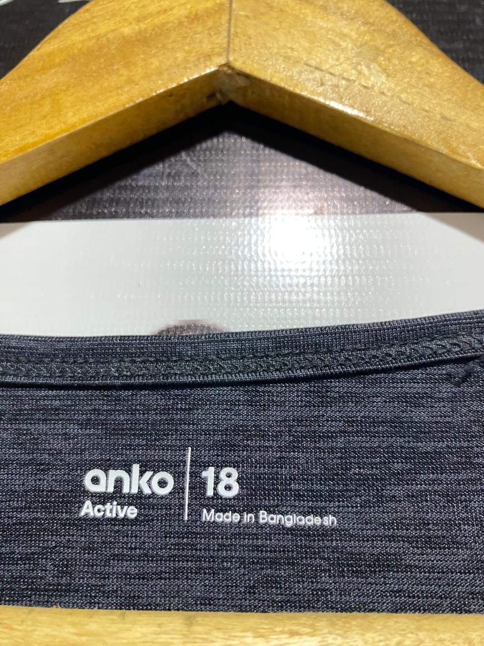 ANKO |XL| BUST 23| B13| CHARCOAL HEATHER V-NECK T-SHIRT