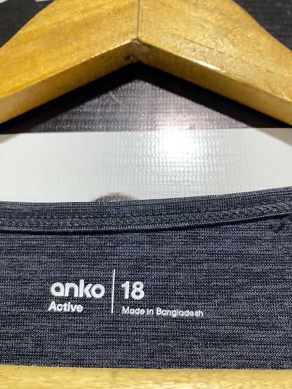 ANKO |XL| BUST 23| B13| CHARCOAL HEATHER V-NECK T-SHIRT