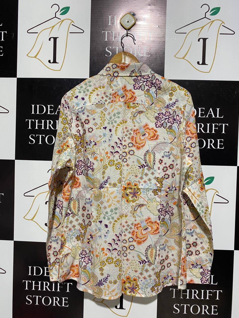 SPORTS CRAFT |L| BUST 21| LIBERTY COTTON PRINT SHIRT