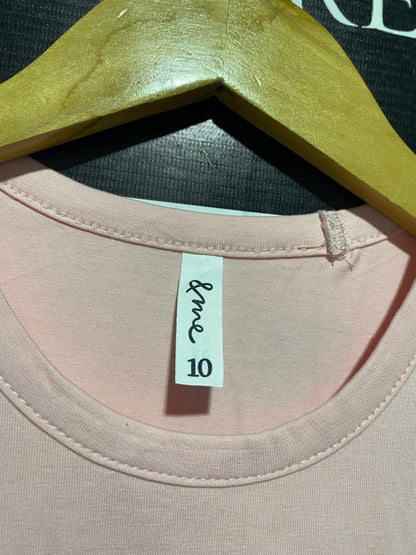 & ME |M| BUST 23| C1|  CLASSIC SOFT PINK CREW NECK COTTON T SHIRT