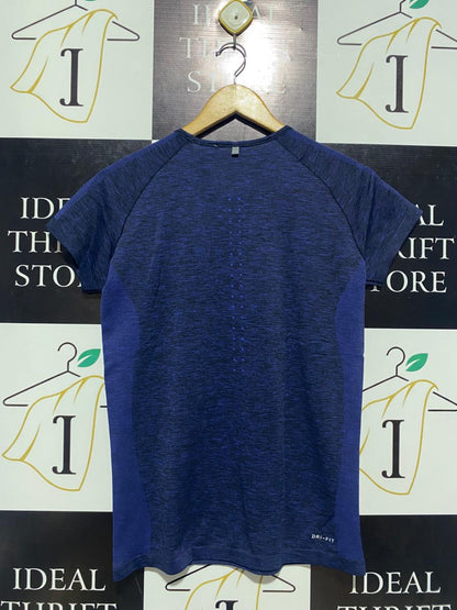 NIKE |S| BUST 17| VIBRANT NAVY DRI-FIT PERFORMANCE ATHLETIC T SHIRT