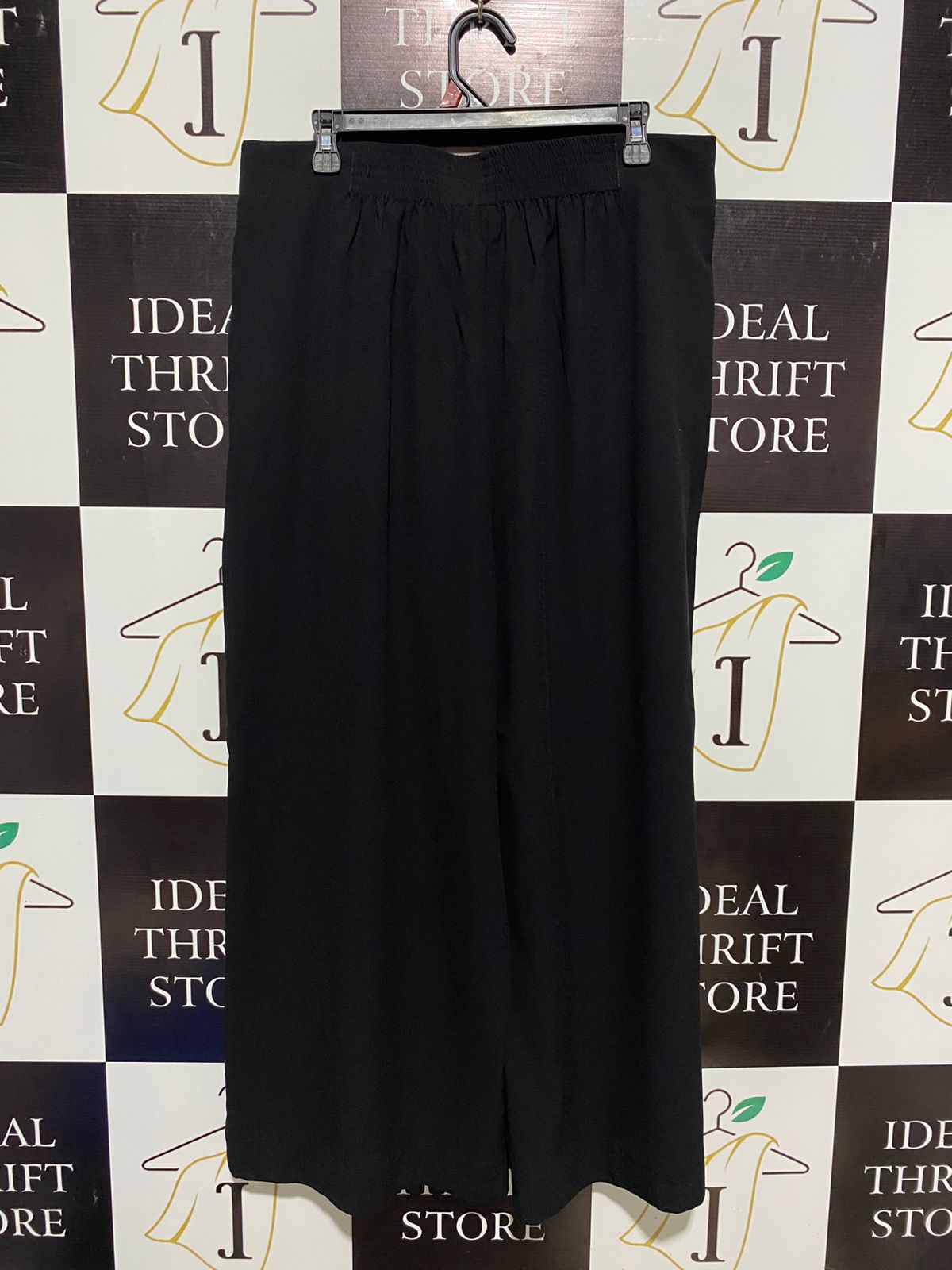 RIVA |XL| WAIST 35| MINIMALIST NOIR PLEATED CULOTTES
