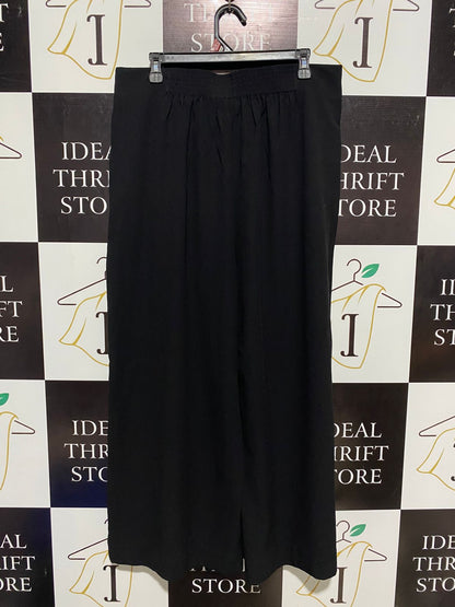 RIVA |XL| WAIST 35| MINIMALIST NOIR PLEATED CULOTTES