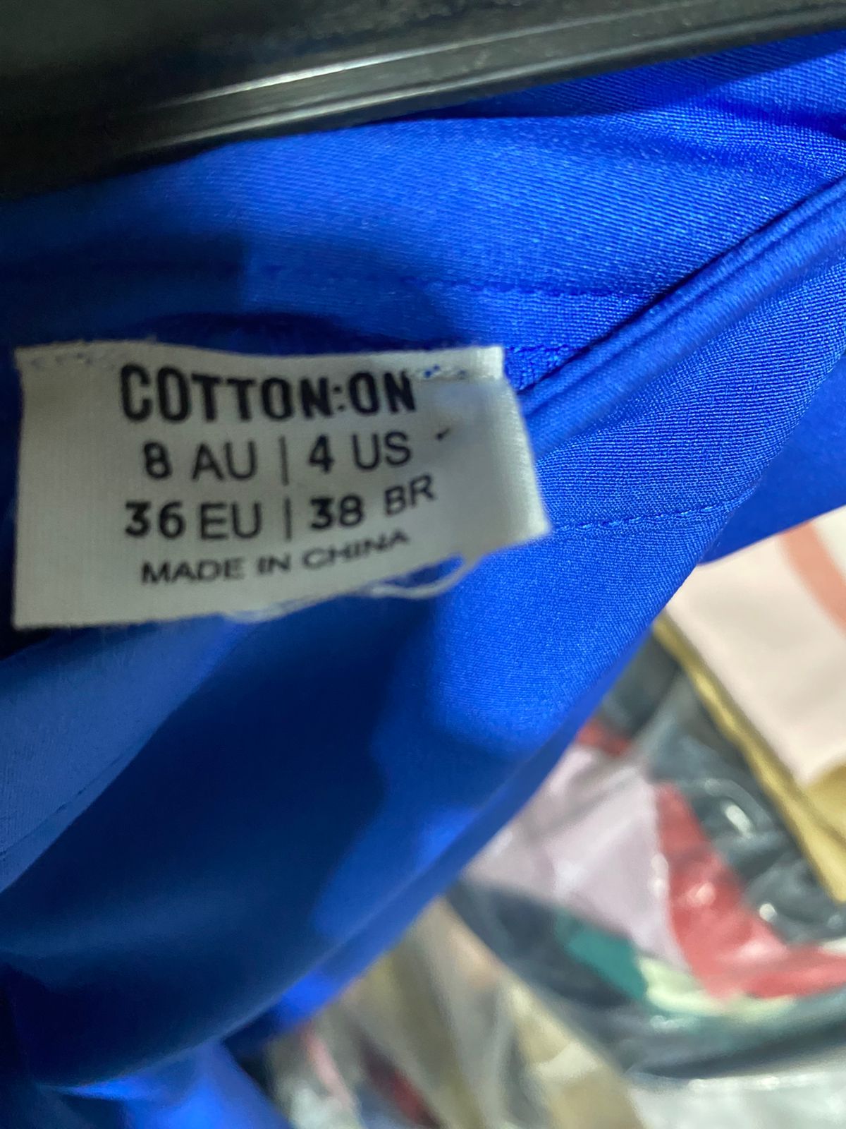 COTTON ON |M| B3| WAIST 26| ELECTRIC BLUE FLARED TROUSERS