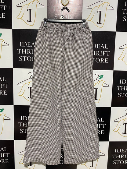 ANKO |M| WAIST 27|C1| CLASSIC GREY MICRO-GINGHAM LOUNGE PANTS