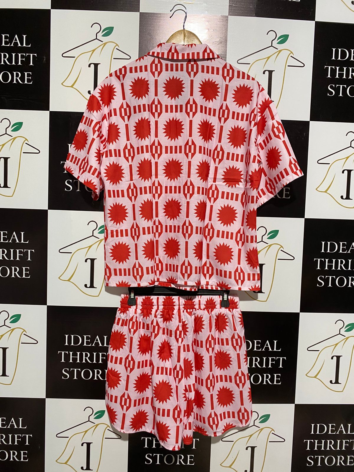 ROTIMIA |M| TROPICAL PRINT DRAWSTRING SHORTS SET