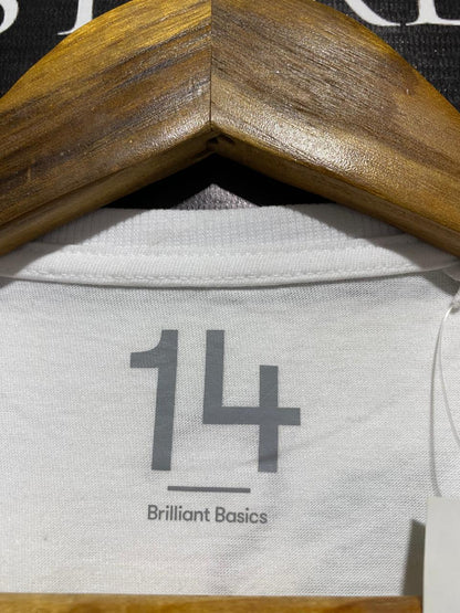 BRILLIANT BASICS |L| BUST 17| C1 |WHITE COTTON CREWNECK T-SHIRT