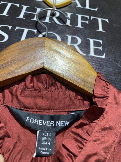 FOREVER NEW |L| BUST 20| NAOMI NECK-TIE BLOUSE