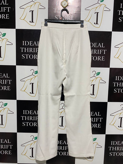 SHOWPO |M| WAIST 28| CROSS POCKETS, BELT LOOPS, FRONT DART DETAILS HIGH-RISE WIDE-LEG PANT