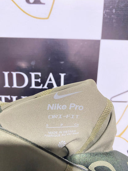NIKE |S| WAIST 24| PRO OLIVE GREEN TRAINING TIGHTS