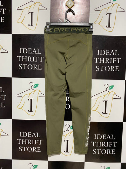 NIKE |S| WAIST 24| PRO OLIVE GREEN TRAINING TIGHTS