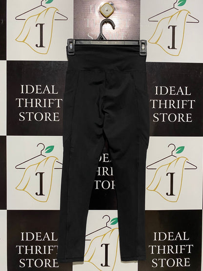 SCULPT |S| WAIST 24| HIGH-WAISTED BLACK PERFORMANCE LEGGINGS