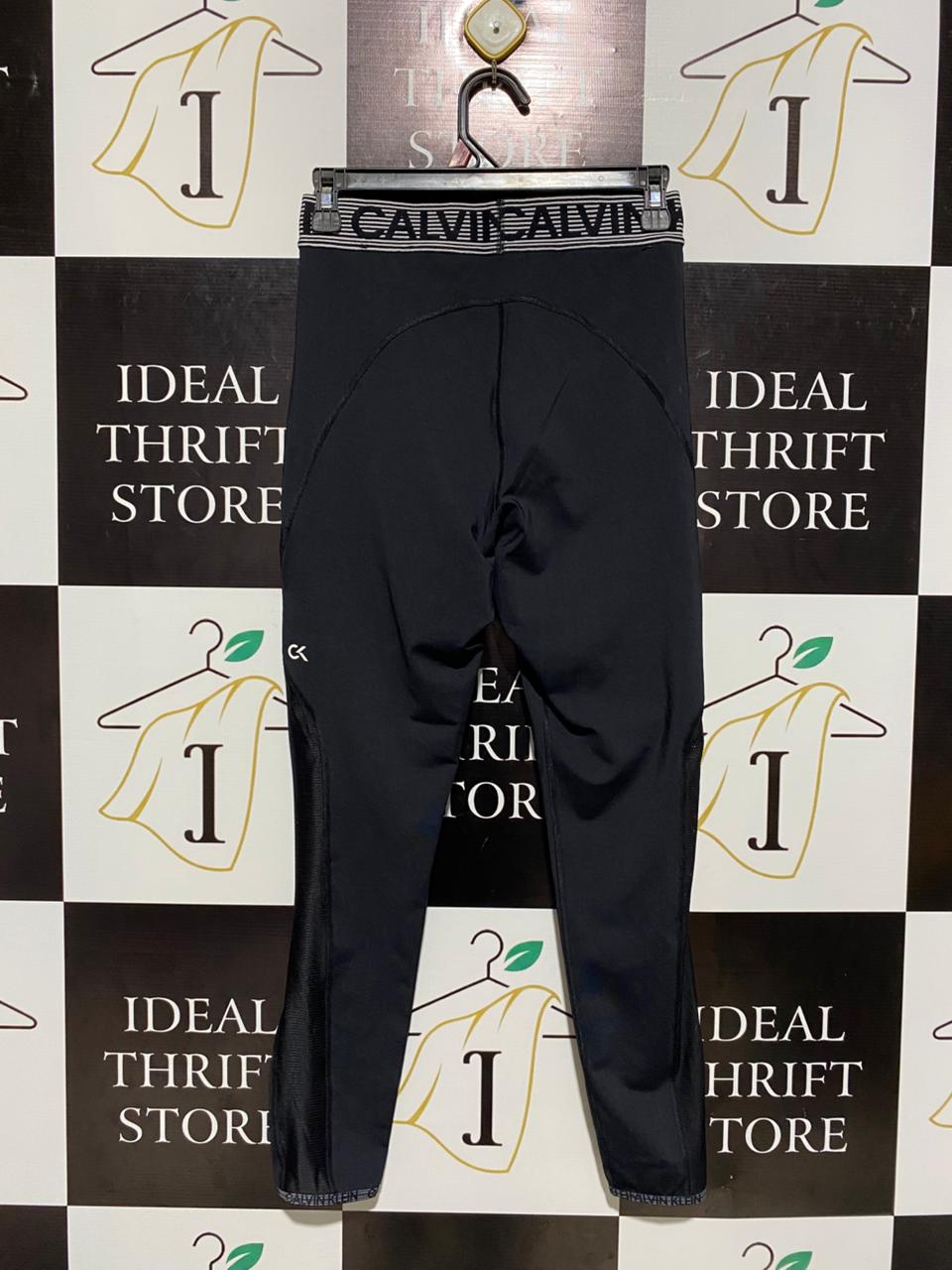 CALVIN KLEIN |S| WAIST 26| PERFORMANCE LEGGINGS / LOGO WAISTBAND PANTS