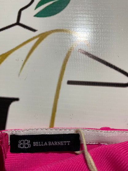 BELLA BARNETT |S| BUST 13| VIBRANT HOT PINK STRAPLESS MIDI DRESS