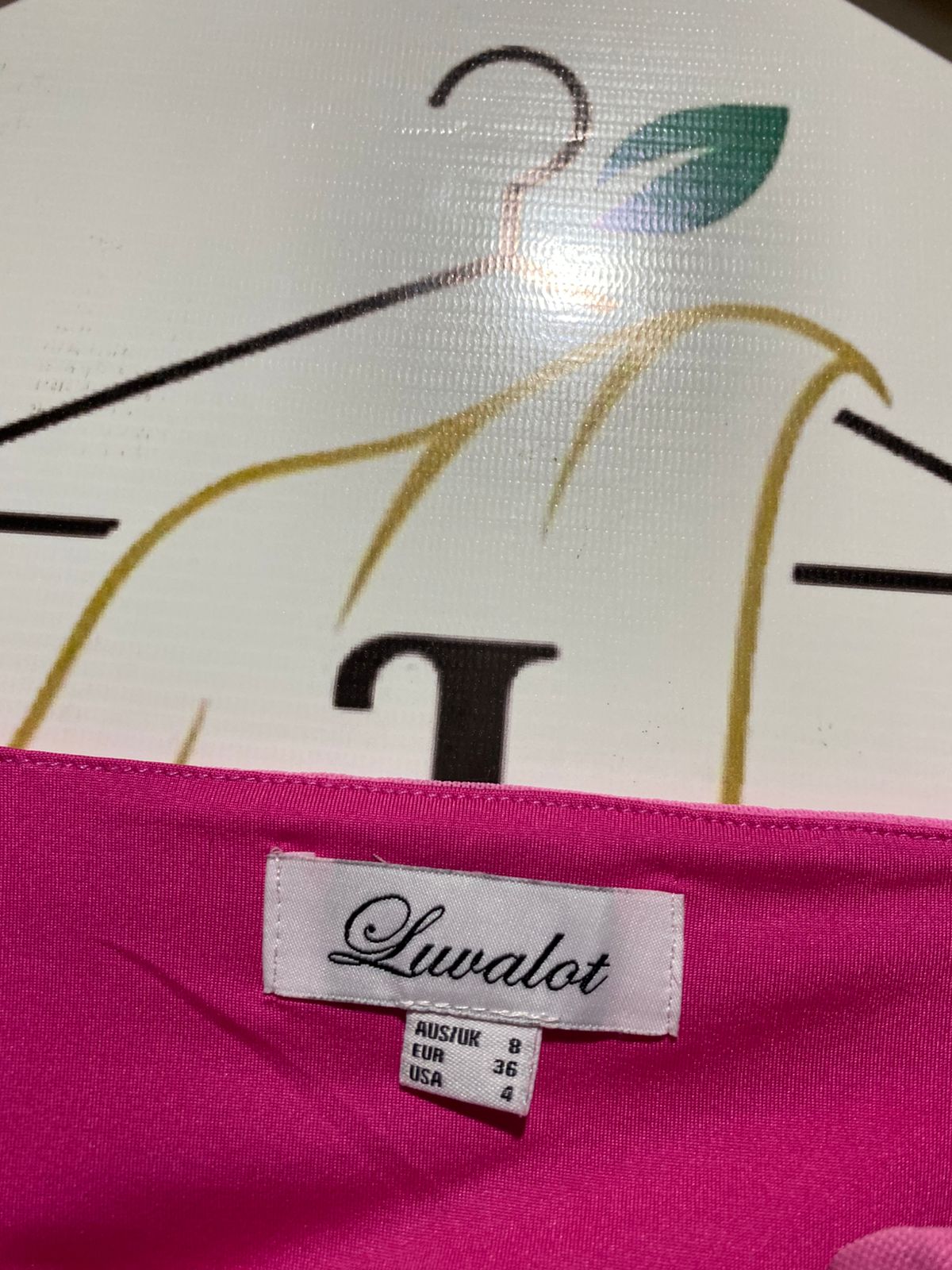 LUVALOT |S| BUST 12| VIBRANT BUBBLEGUM PINK RUCHED BODYCON DRESS