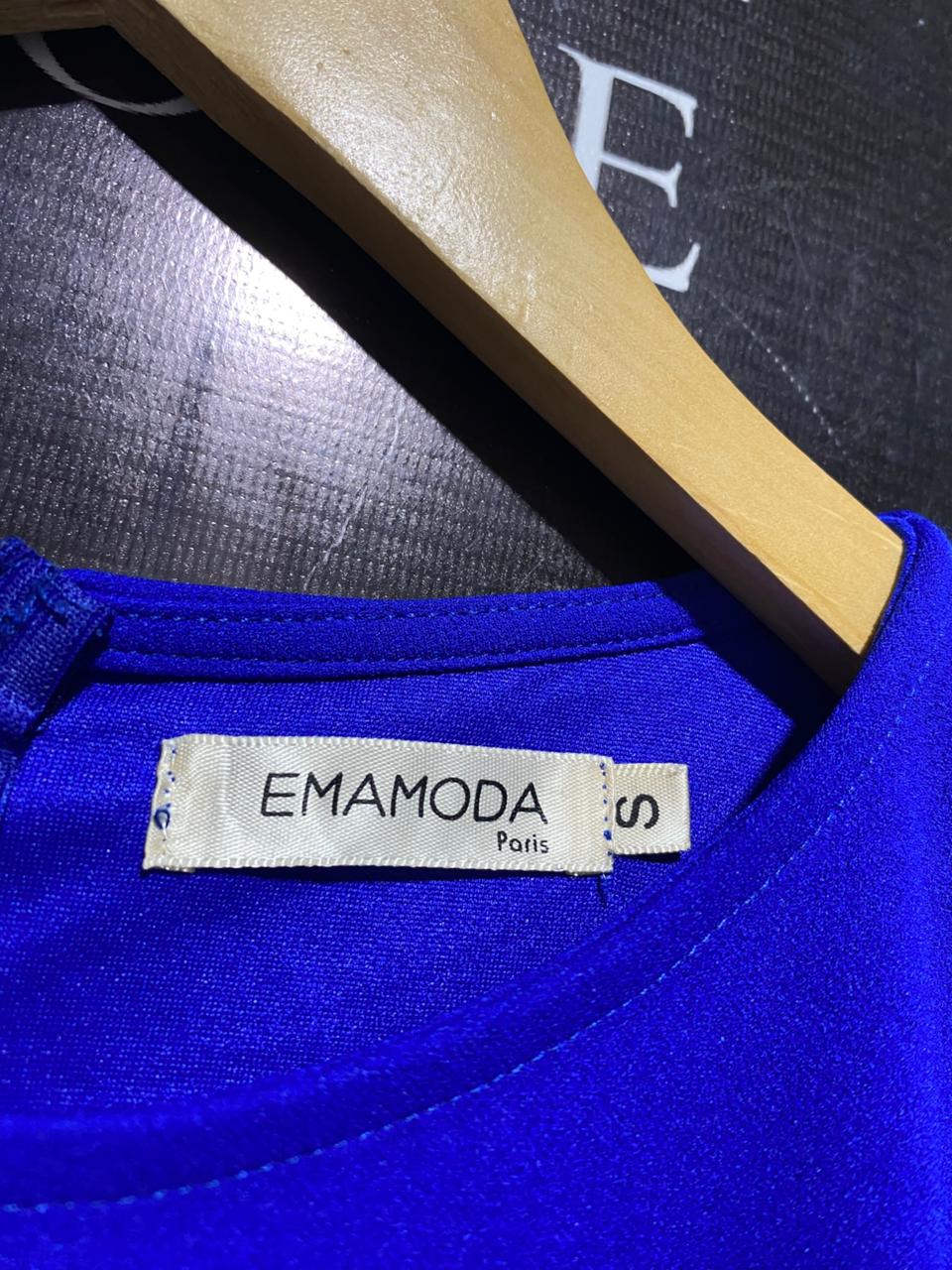 EMAMODA |S| BUST 15| STRIKING ROYAL BLUE SHEATH DRESS.